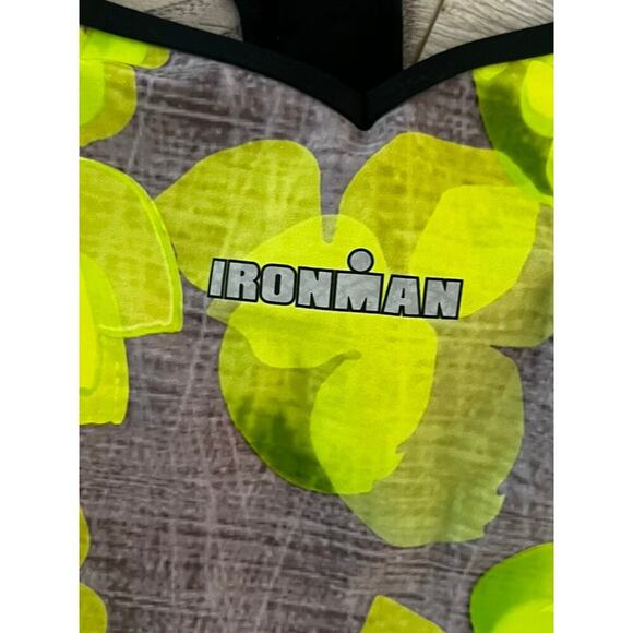 Ironman brand bright yellow and gray tank top - Picture 3 of 8